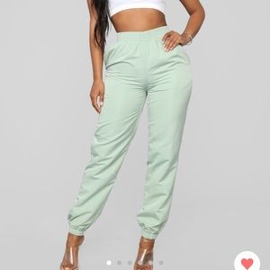 Teal joggers never worn